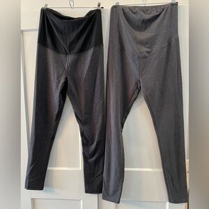 Over Belly Active Capri Maternity Pants, Isabel Maternity and Belle & Sky, Med